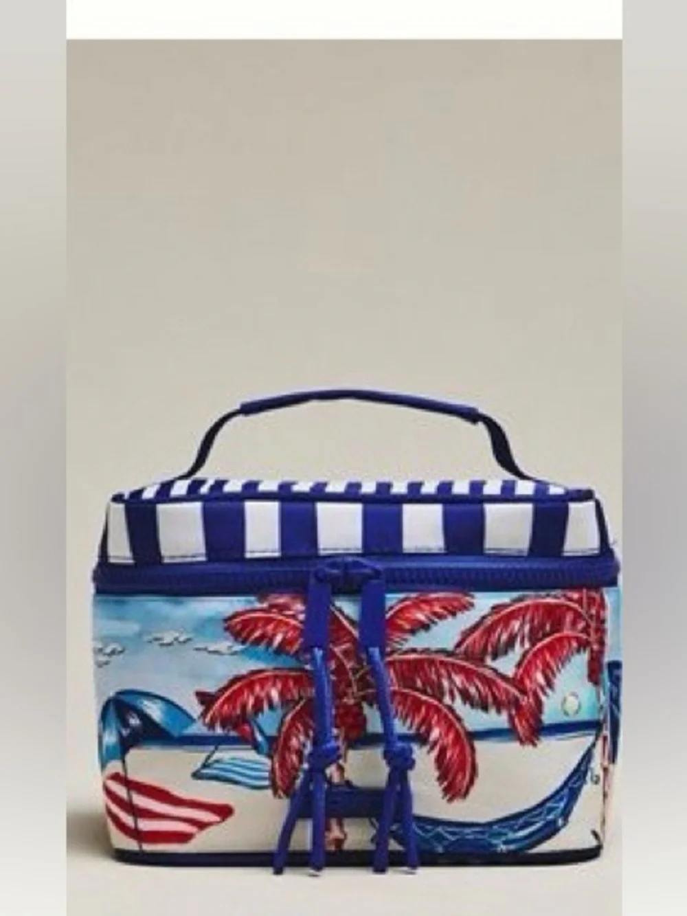 Farm Rio Zip-Top Floral Makeup Bag